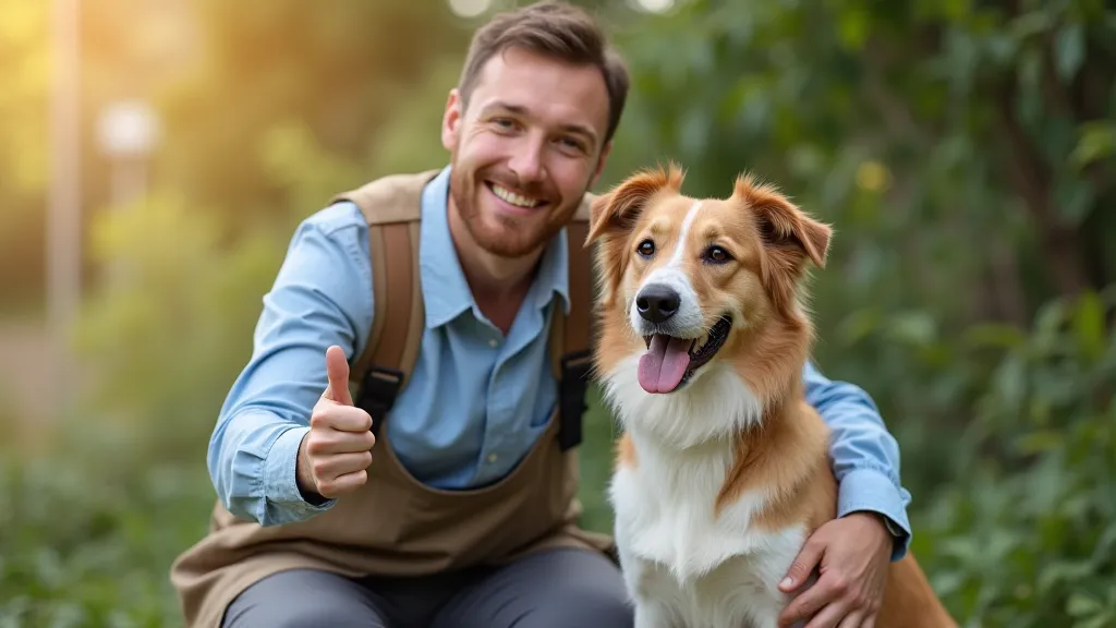 Dog trainer and successful dog